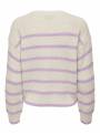 PULLOVER FEM KNIT PC100 - WHITE - W PURP