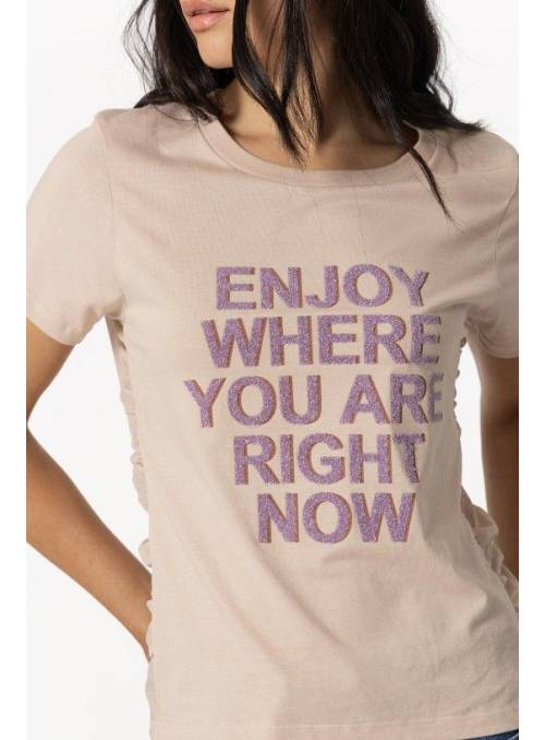CAMISETA MUDUSA BEIGE