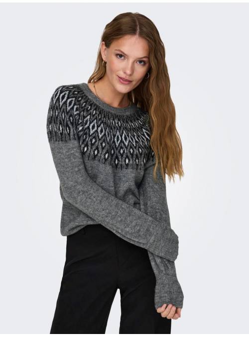 PULLOVER FEM KNIT PC52/NYL27/PMR12/EA6/W