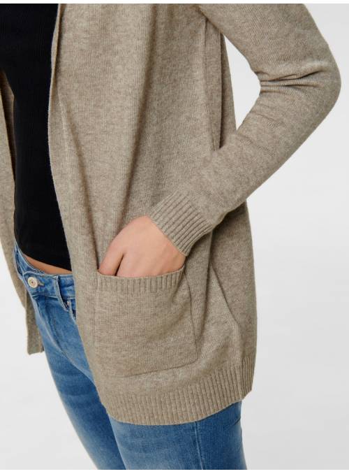 CARDIGAN BOLSILLOS BEIG