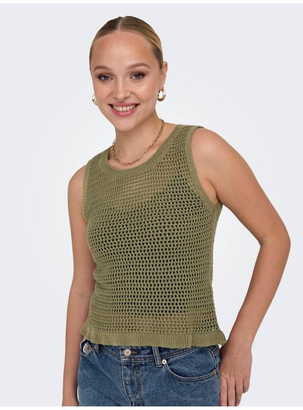 PULLOVER FEM KNIT PC50/CO50 - GREEN - 